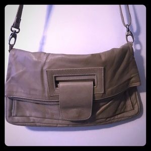 Leather cross body bag